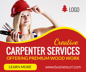 Carpenter Service Ad banner | Skilled Labor Ad Banner ...
