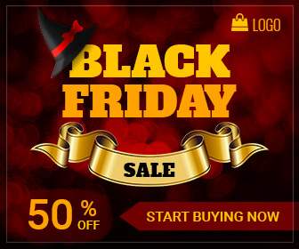 Black Friday Sale ad banner design