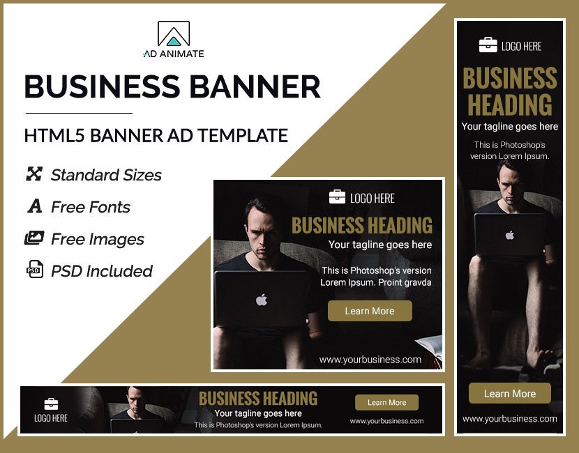 online business banner ad templates