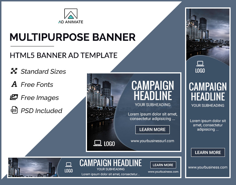 Multipurpose ad banner