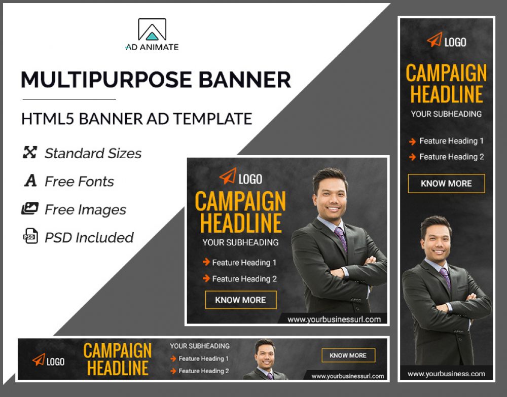 Multipurpose HTML5 Ad banner
