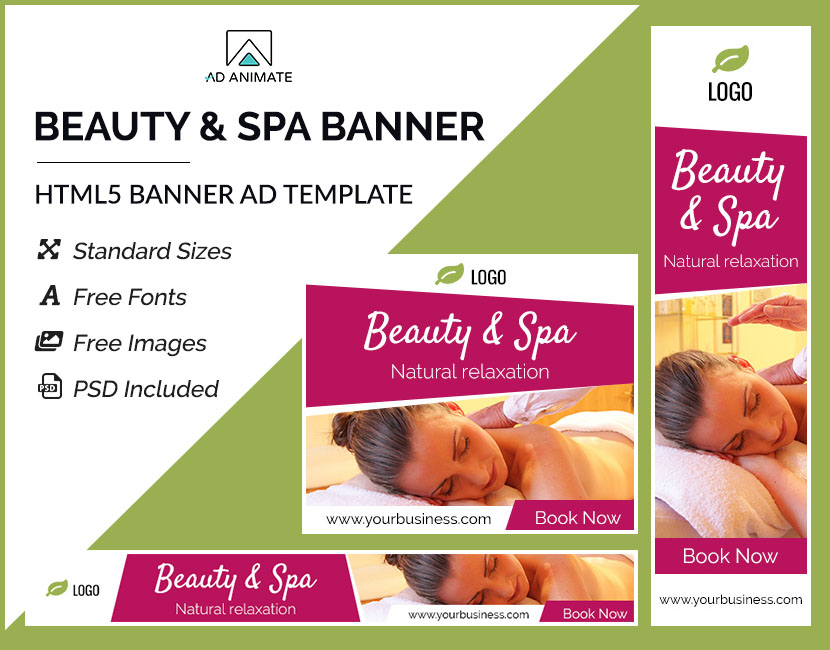 Beauty/spa banner ad template