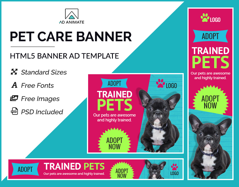 Pet Care Ad Banner