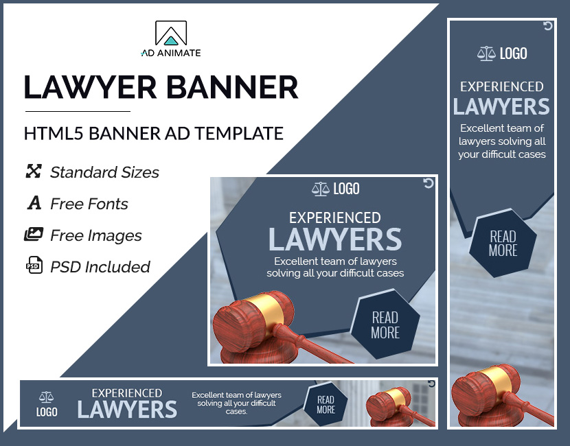 Lawyer Banner Ad Template