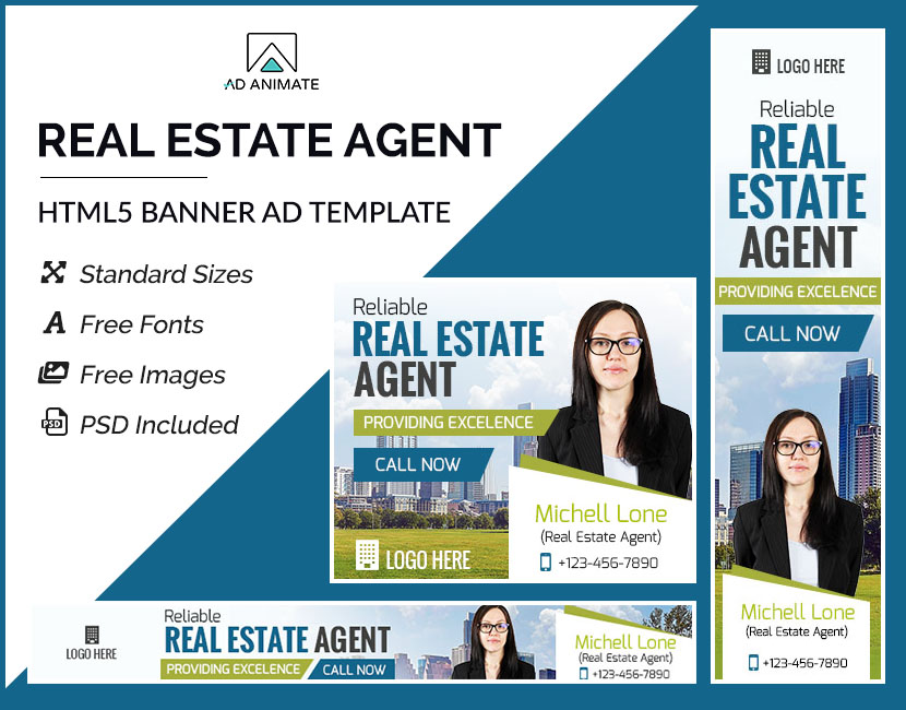Real Estate Agent Banner Template