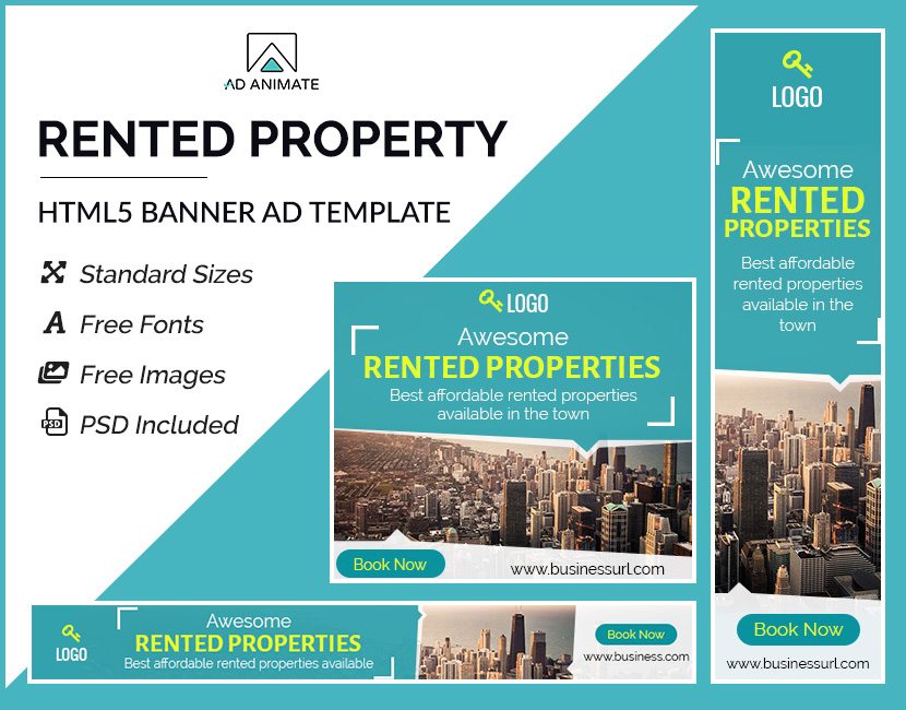 Rented Property Banner Template