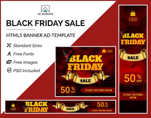 Black Friday Sale banner Template