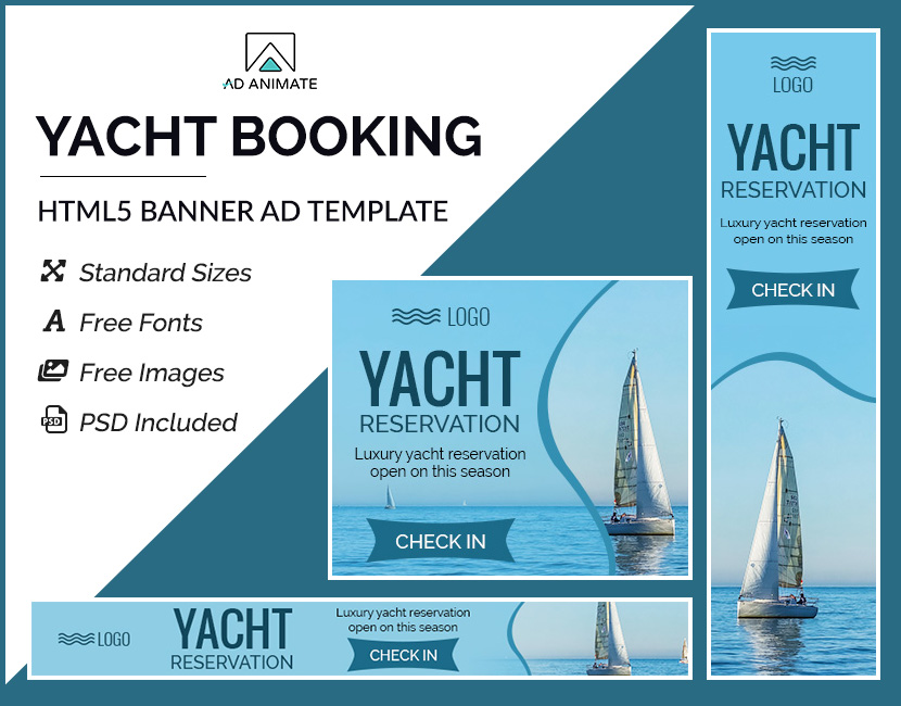 Yacht Booking banner template