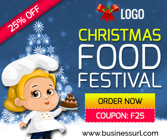 Christmas Food Festival Banner (FR004)